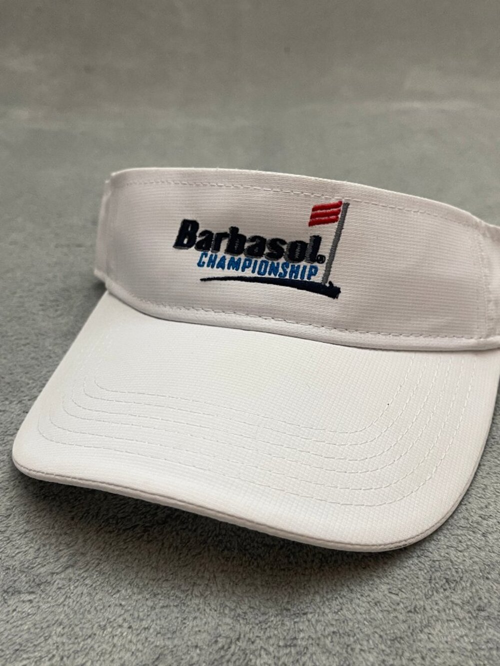 White Imperial Barbasol Championship Golf Visor Hat